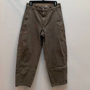 Everlane Utility Barrel Pant Dark Moss Size 8